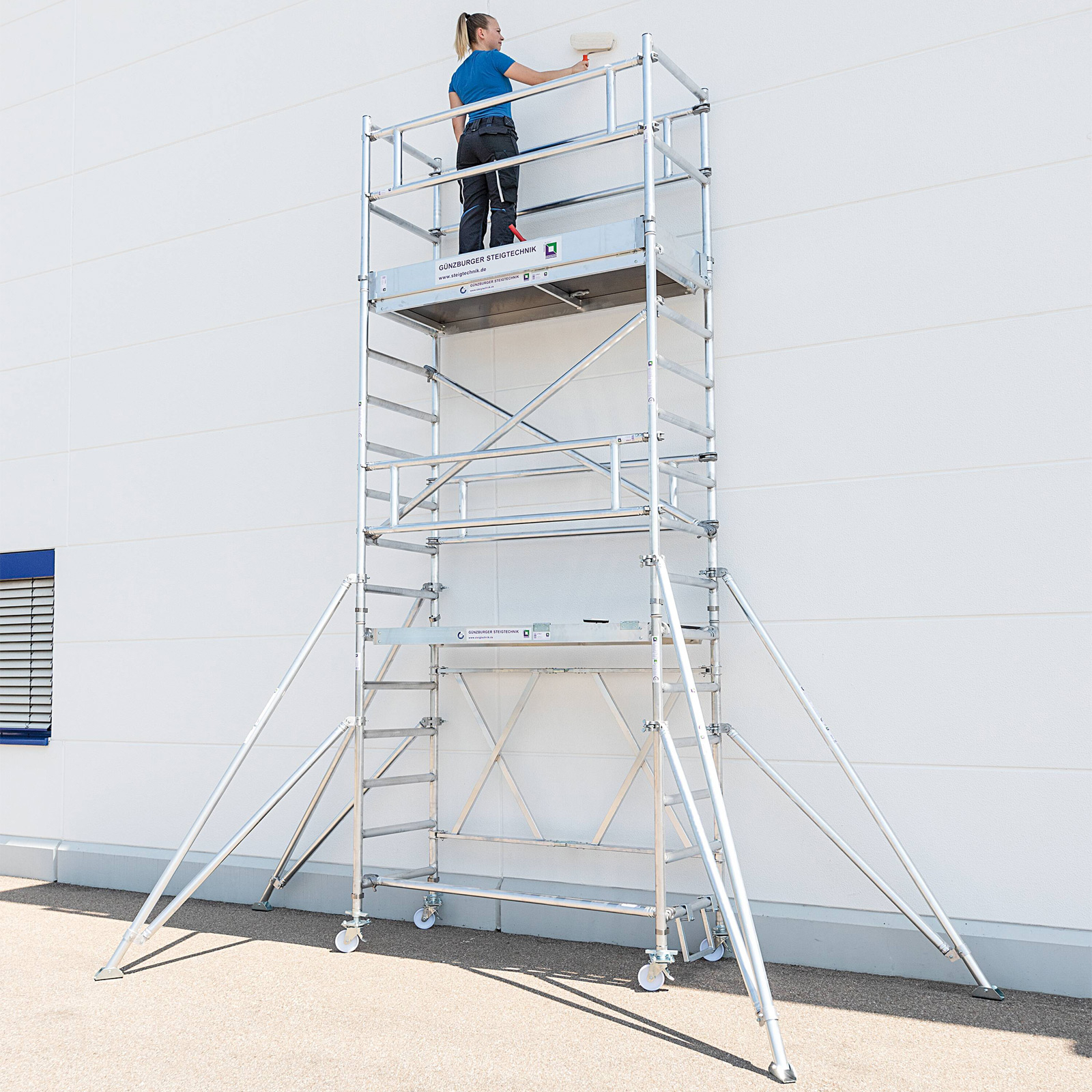 Günzburger Steigtechnik Klappgerüst 0,75 x 1,8 m Plattformhöhe 2,8 m - 115128