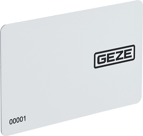 GEZE Zutrittskontrollsystem Ausweiskarte MIFARE DESFireEV2 weiß RFID-Transponderkarte - 185711