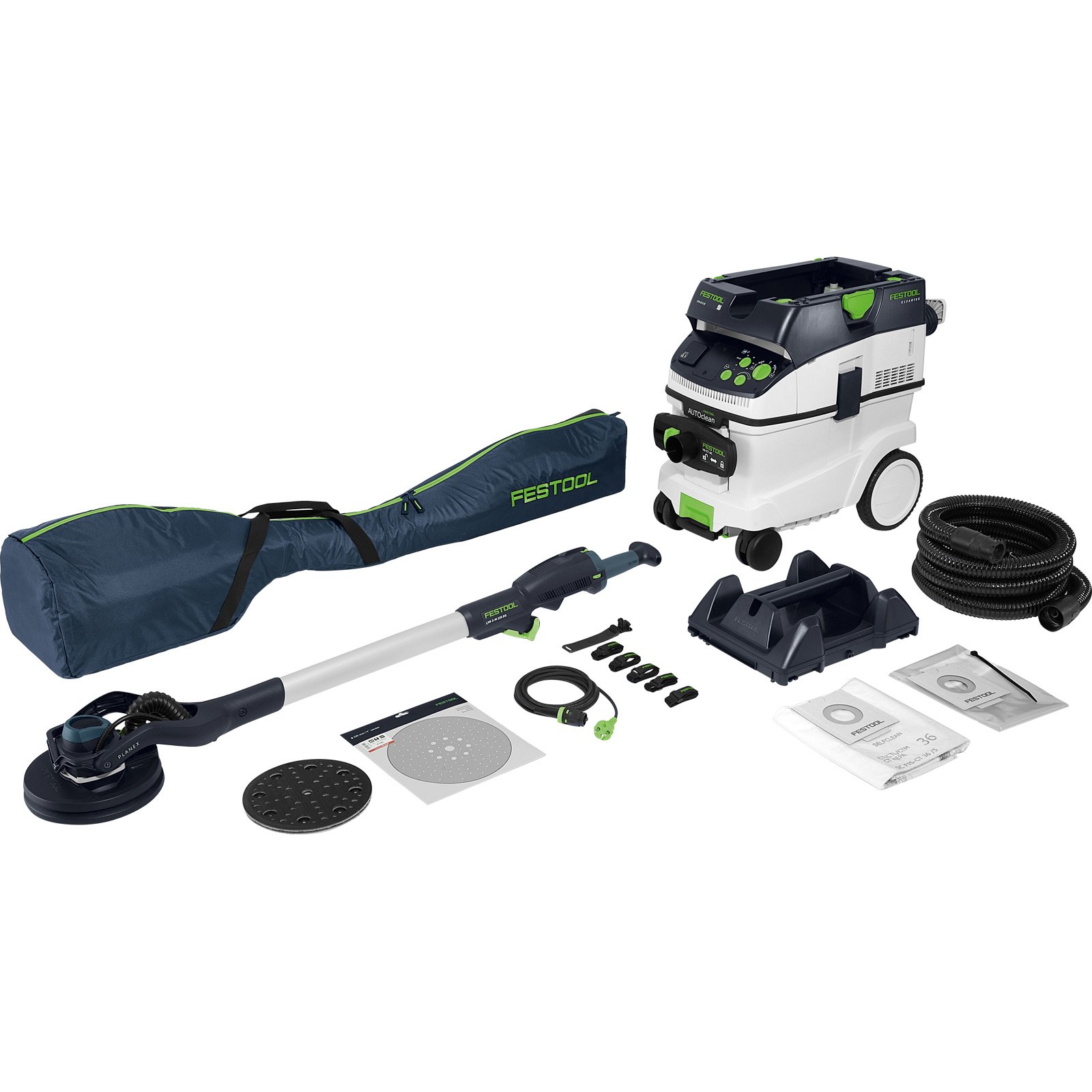 Festool Langhalsschleifer- und Sauger-Set LHS 2-M 225 EQ / CTM 36-Set PLANEX - 577458