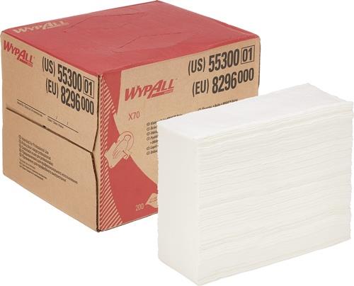 WYPALL Wischtuch X70 8296 L426xB282ca.mm weiß 1-lagig Box - 8296