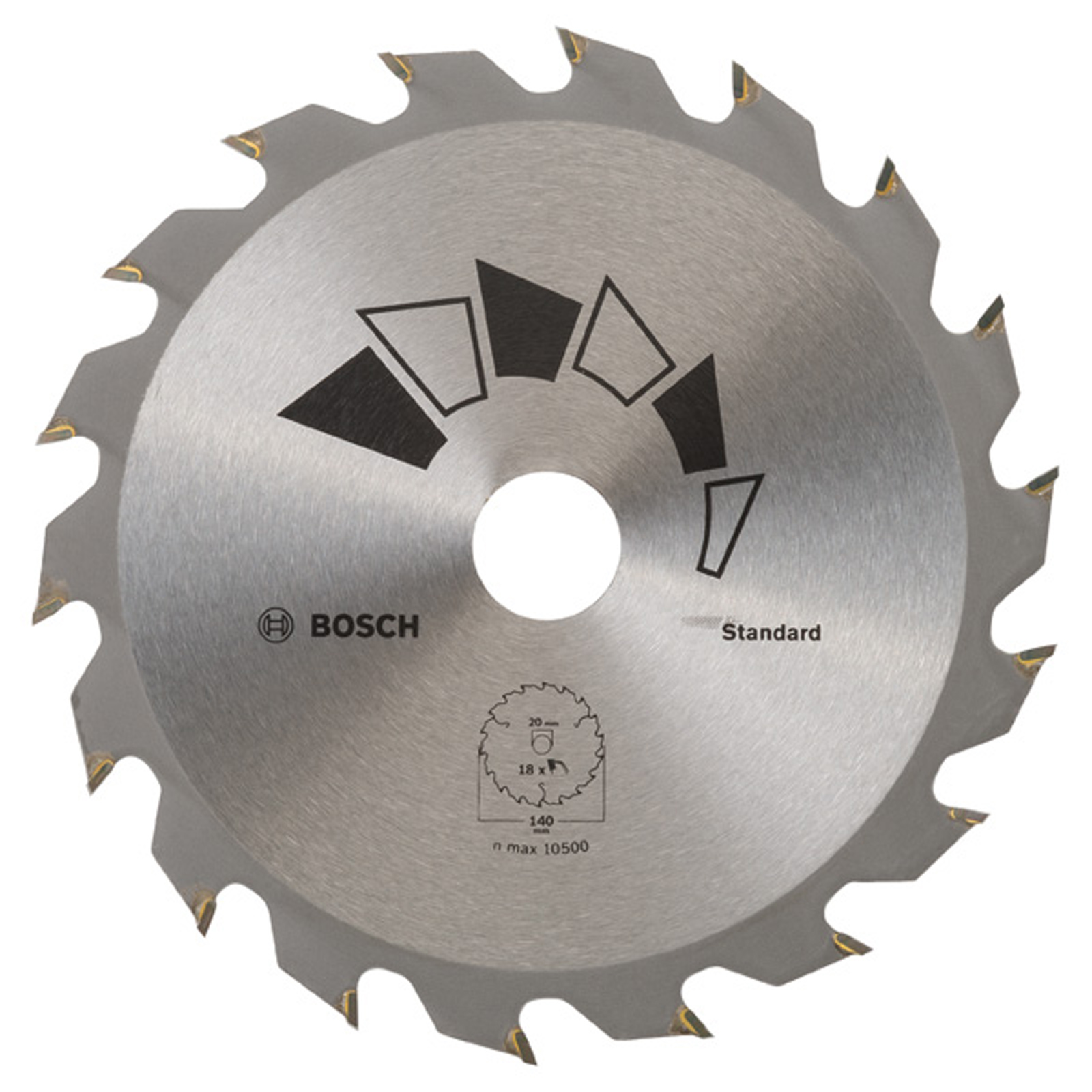 Bosch Kreissägeblatt STANDARD D= 140 mm Bohrung= 20 mm Z= 18 - 2609256B54