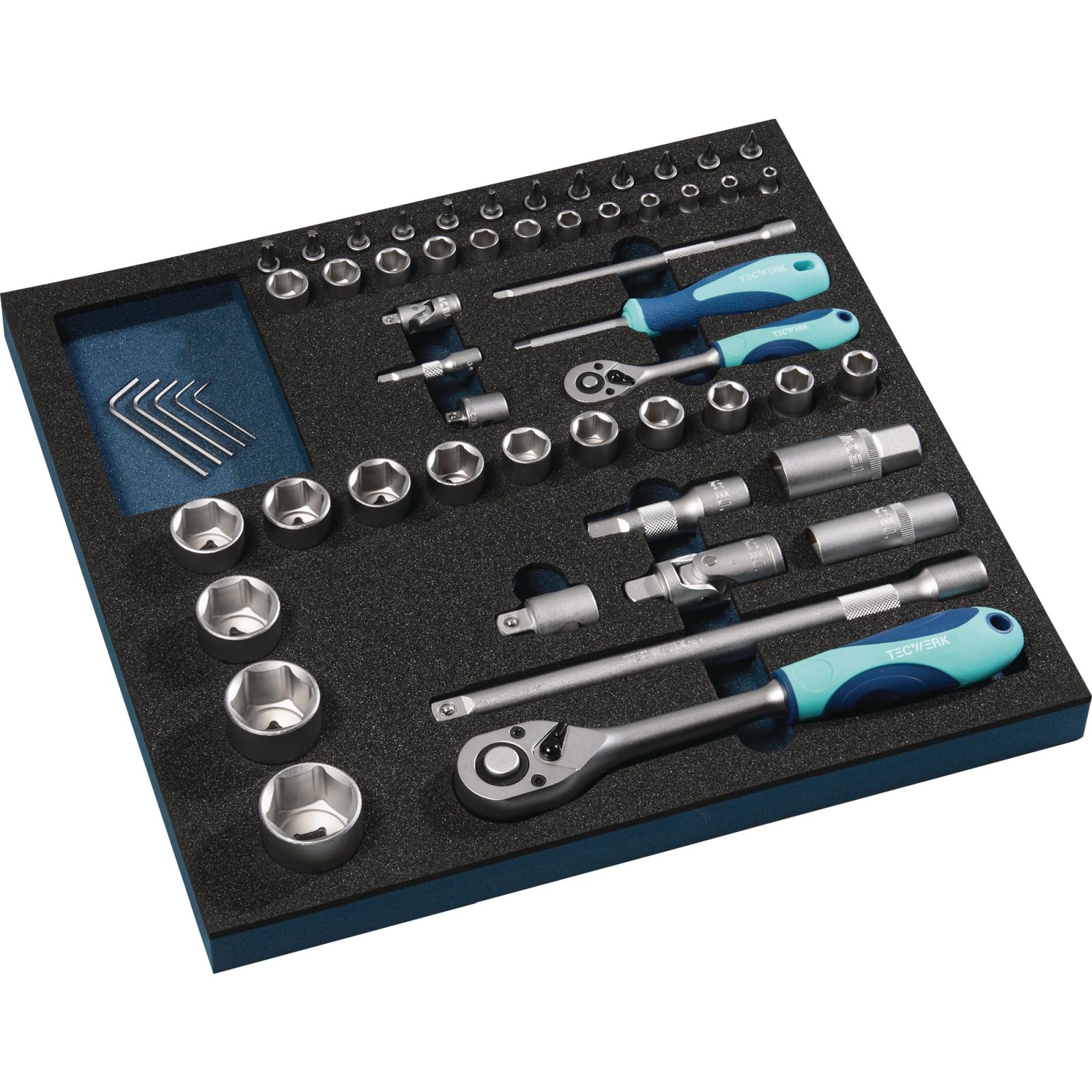 Werkzeugmodul 55-tlg.2/3-Modul Steckschlü.TECWERK