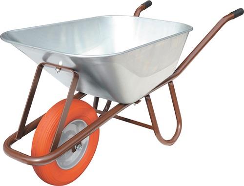 MÜBA Tiefmuldenkarre 90l polymeres Rad Stahlfelge m.Kugell - 79963