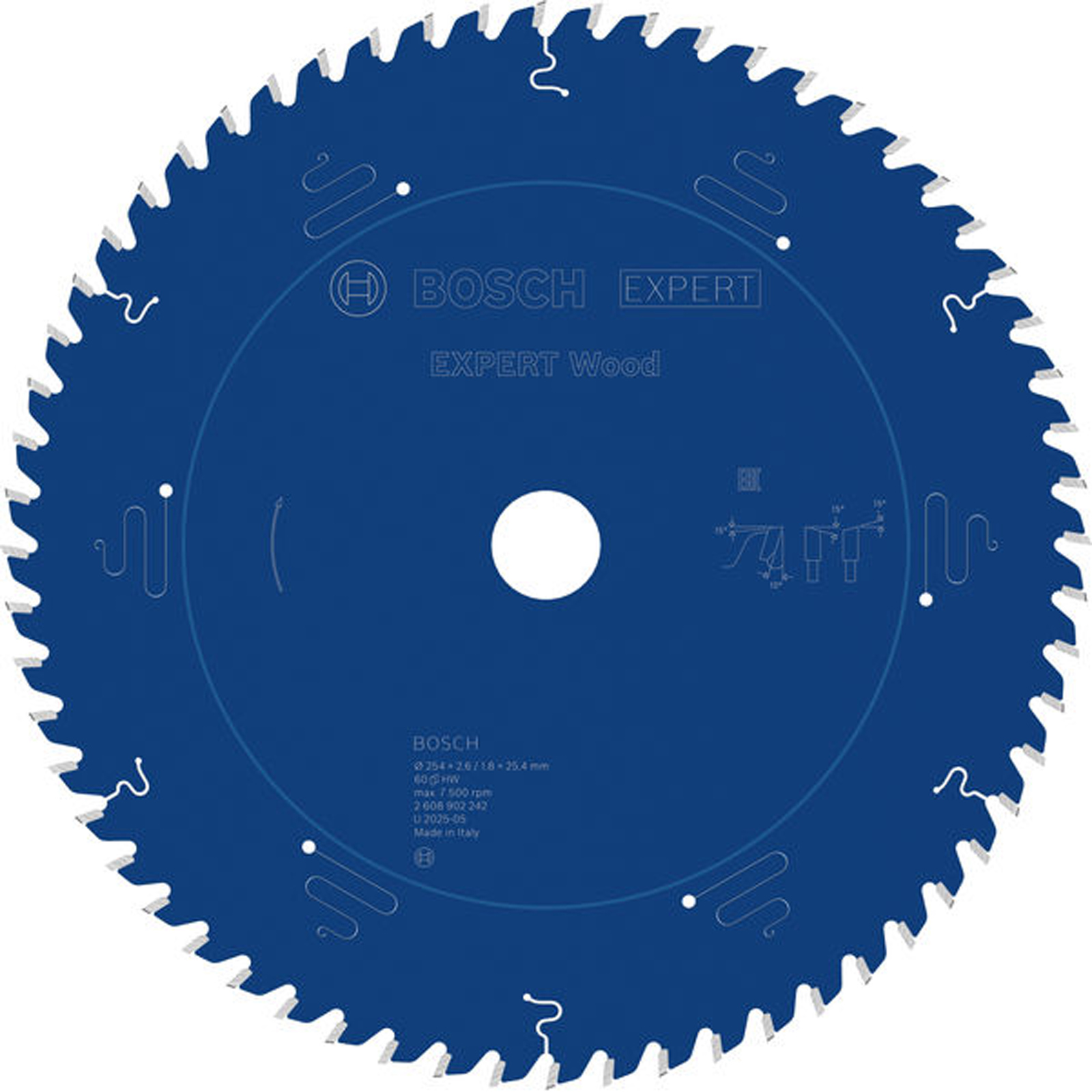 Bosch EXPERT Wood Kreissägeblatt 254x25,4 mm Z60 - 2608902242