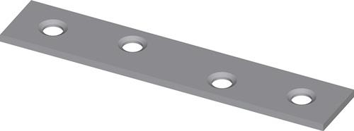 HOHAGE Verbindungsblech L.50 mm B.15 mm S.1,8 mm Stahl blau chromatiert - 525045