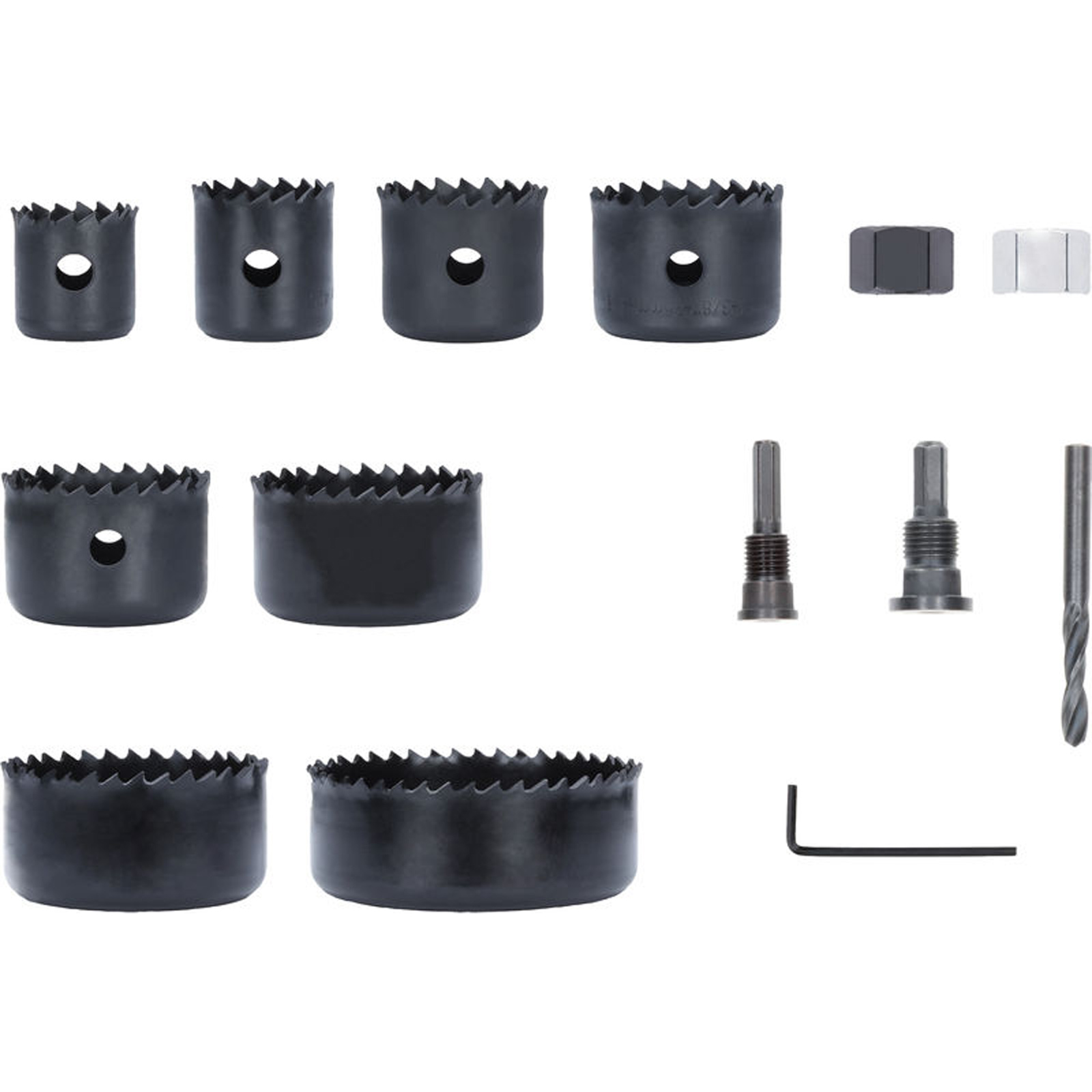 Bosch Wood and Drywall Lochsägen-Set mit Aufsteckhalter + Zentrierbohrer 22-68x15 mm - 2608594504