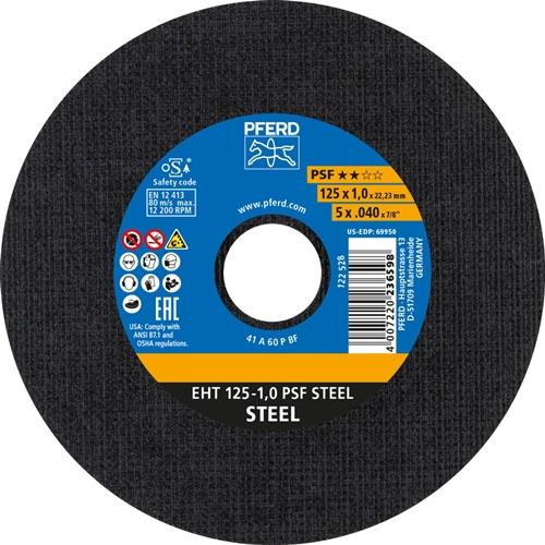 PFERD Trennscheibe PSF STEEL Ø 125 x 1 mm gerade - 61719010