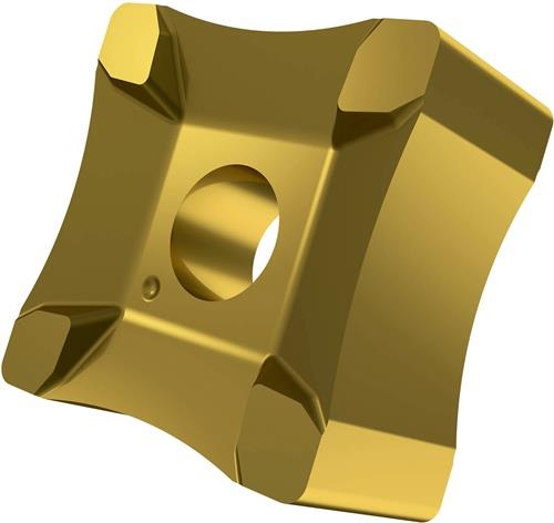 Scarfing-Schneideinsatz ISO SNMX 15-R22:6640 Radius 22mm MT-CVD beschicht. Gold