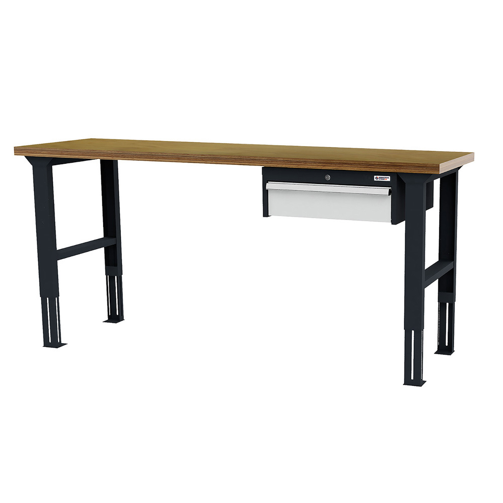 WS24 Arbeitstisch höhenverstellbar Schubladen: 1 x 150 B x T x H 2.000 x 600 x 760-1060 mm - WS24-100401