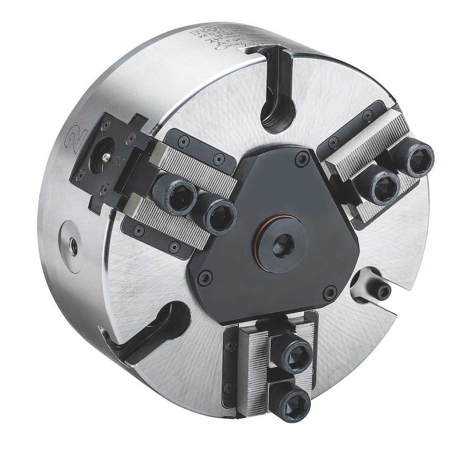 Röhm Kraftspannfutter KFD-EC 200, 3-Backen, geführter Kolben, Zylindrische Zentrieraufnahme - 166183