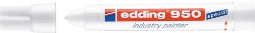 edding Industrie-Pastenmarker 950 weiß Strich-B. 10 mm Rundspitze - 4-950049