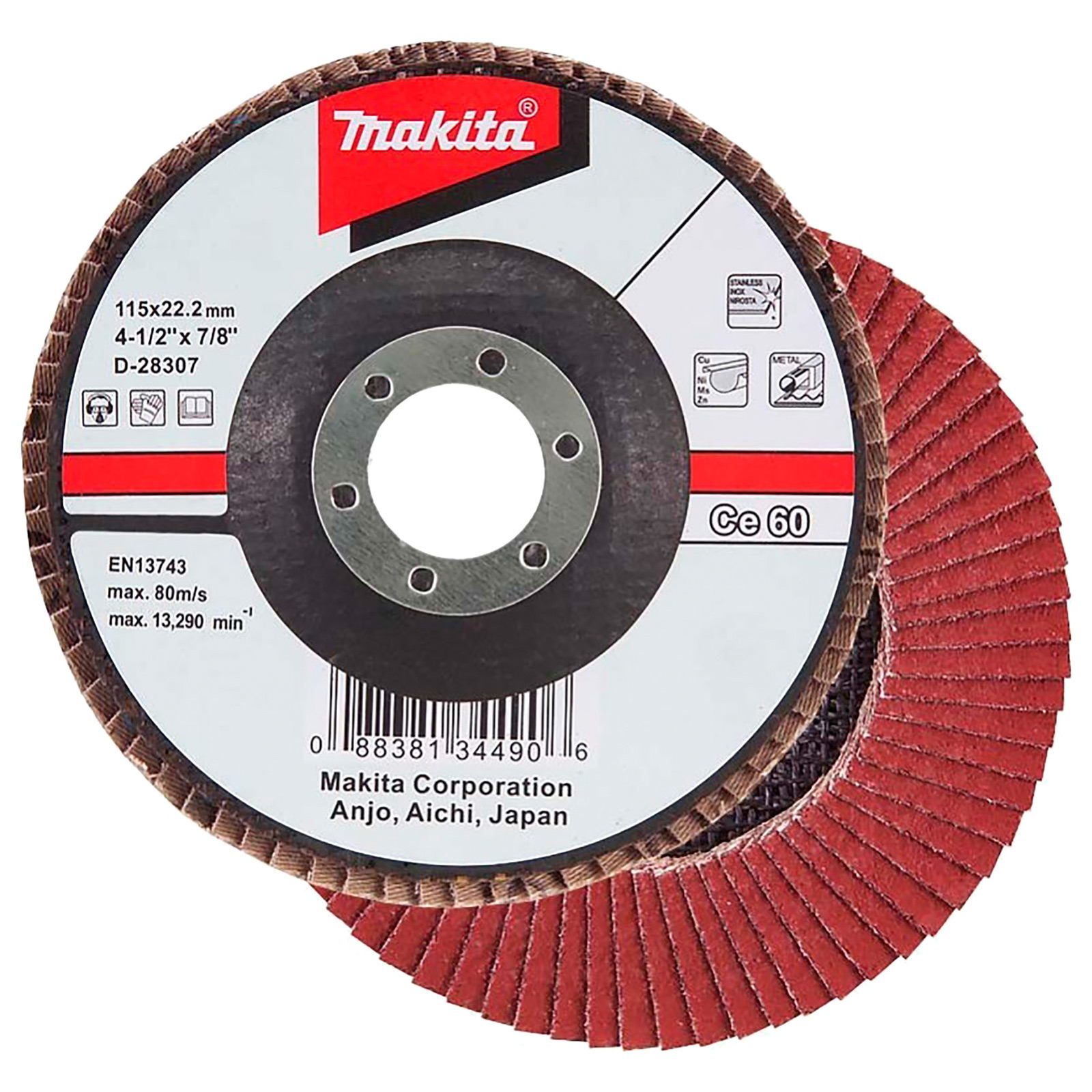 Makita Fächerschleifscheibe 125 mm 40F - D-28494