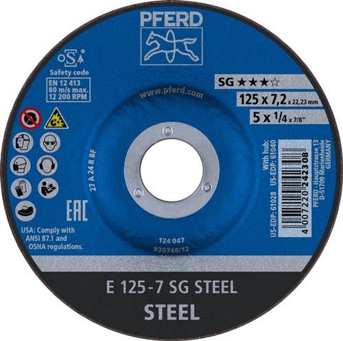 PFERD Schruppscheibe SG STEEL D 125 x S 7,2 mm - 62212626