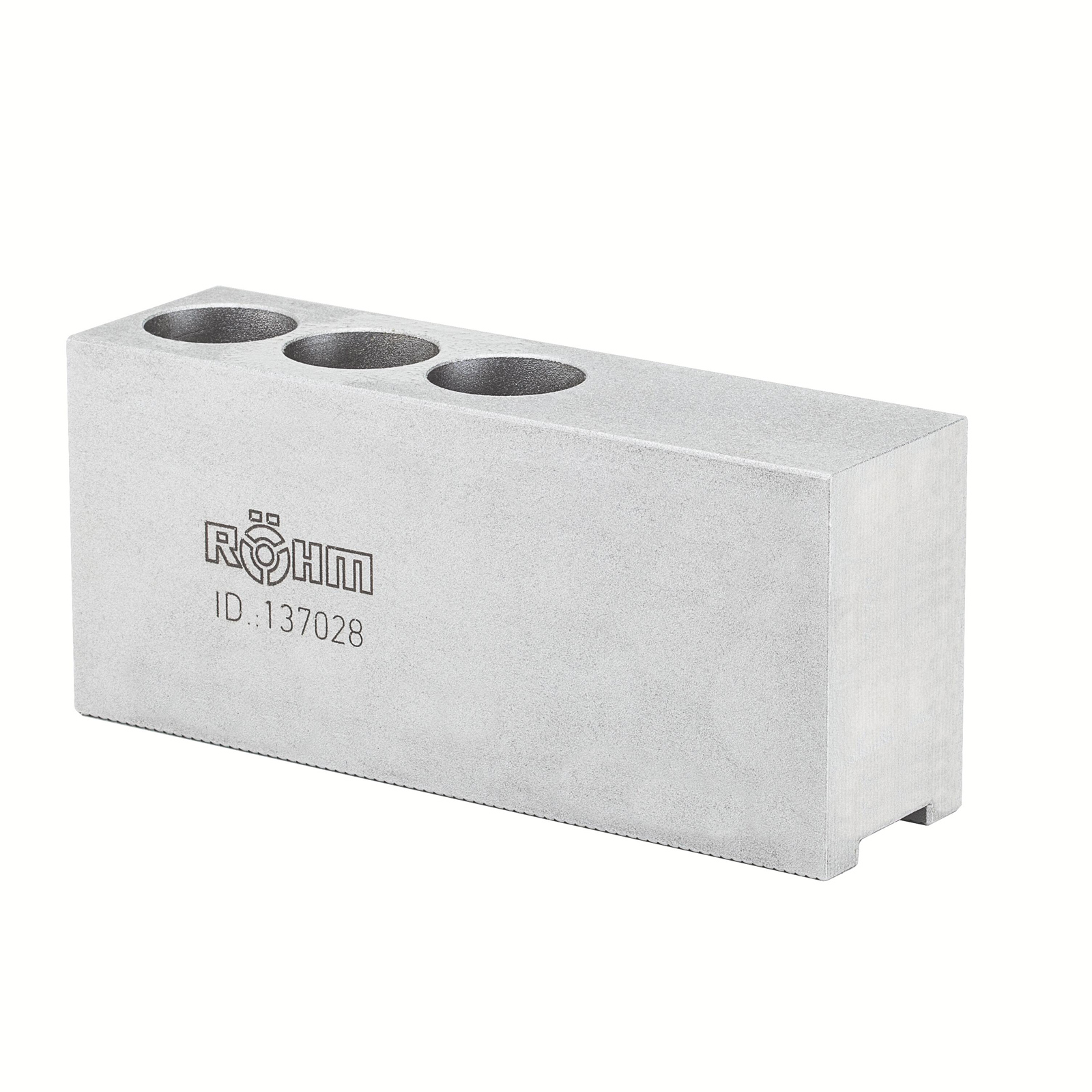 Röhm verlängerte Aufsatzbacken Größe 400/500, 3-Backen-Satz, Spitzverzahnung 90° - 137028