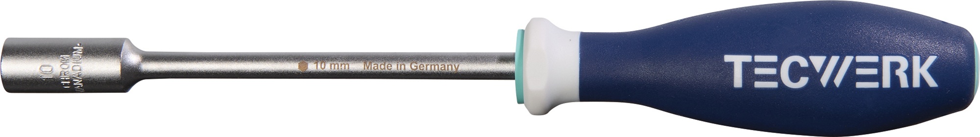 Sechskantsteckschlüssel SW 10mm Klingen-L.125mm Gesamt-L.240mm 3K-Griff TECWERK