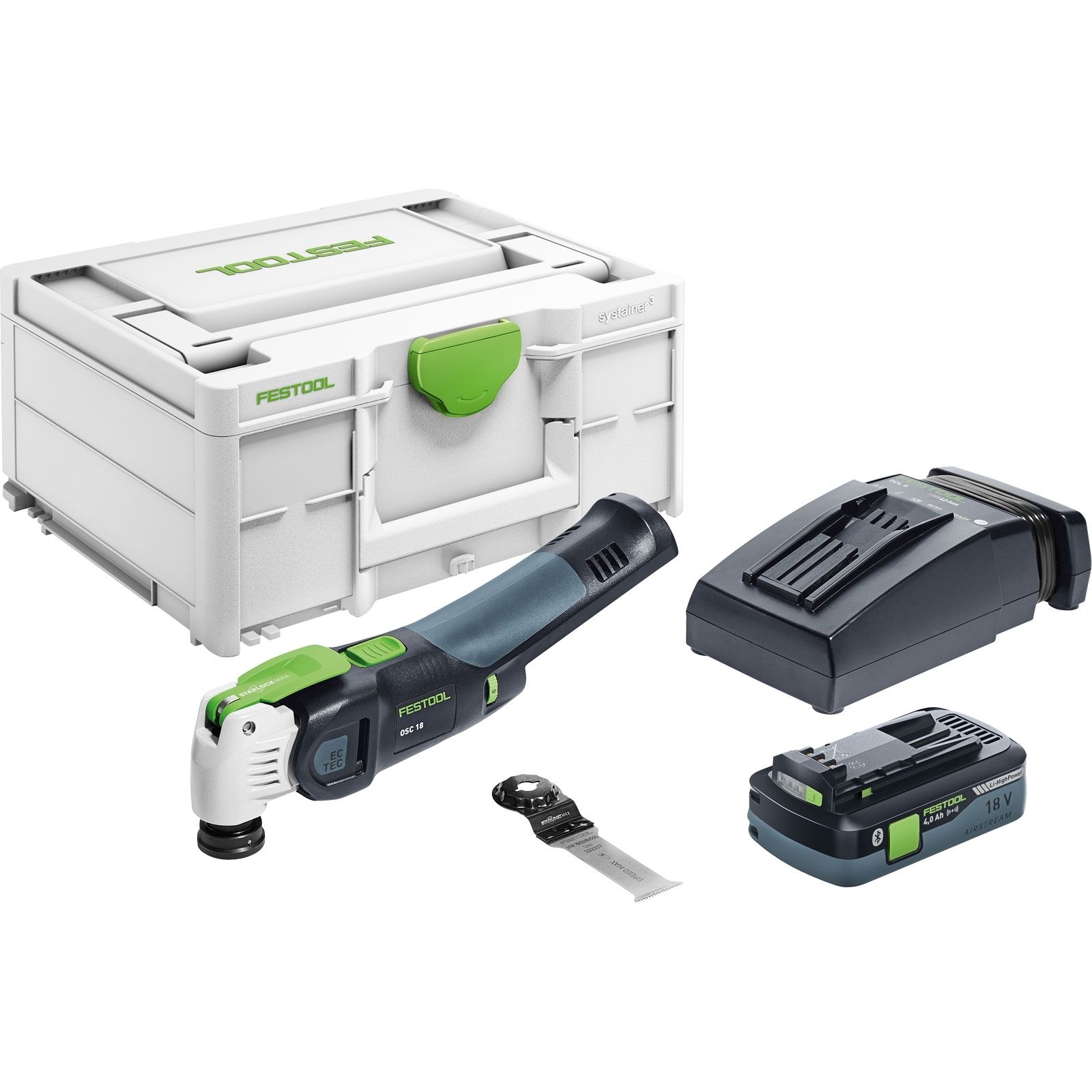 Festool Akku-Oszillierer OSC 18 HPC 4,0 EI-Plus VECTURO - 576595