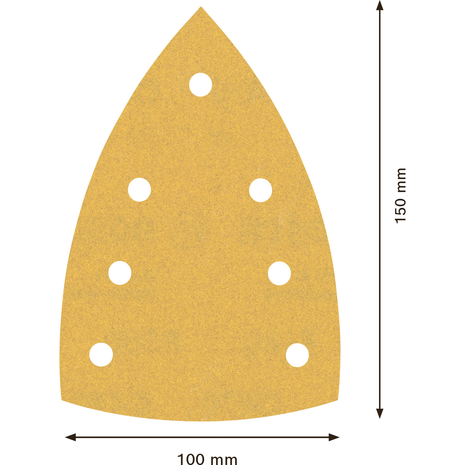 Bosch 10x Expert C470 Schleifpapier mit 7 Löchern für Multischleifer 100 x 150 mm G 180 - 2608901118