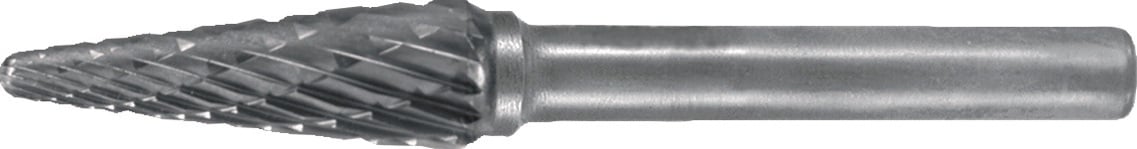 Frässtift SKM D.6mm Kopf-L.13mm Schaft-D.6mm HM Verz.Kreuz TECWERK