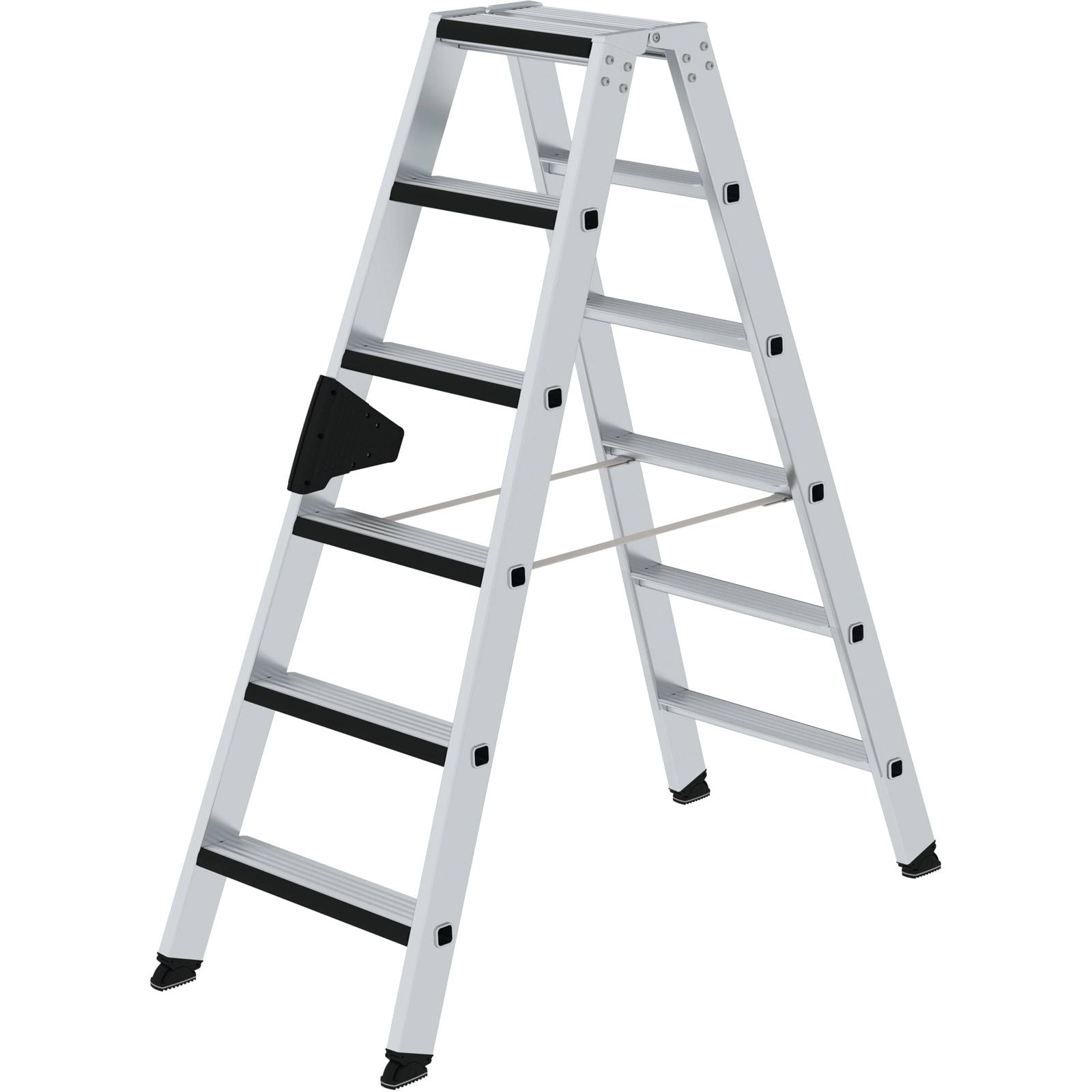 Günzburger Steigtechnik Stufen-Stehleiter beidseitig begehbar mit clip-step relax 2 x 6 Stufen - 042212