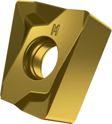 Fräswendeschneidplatte ISO LNMU 160708SR-M:M8340 D.5,7mm PVD beschichtet Gold