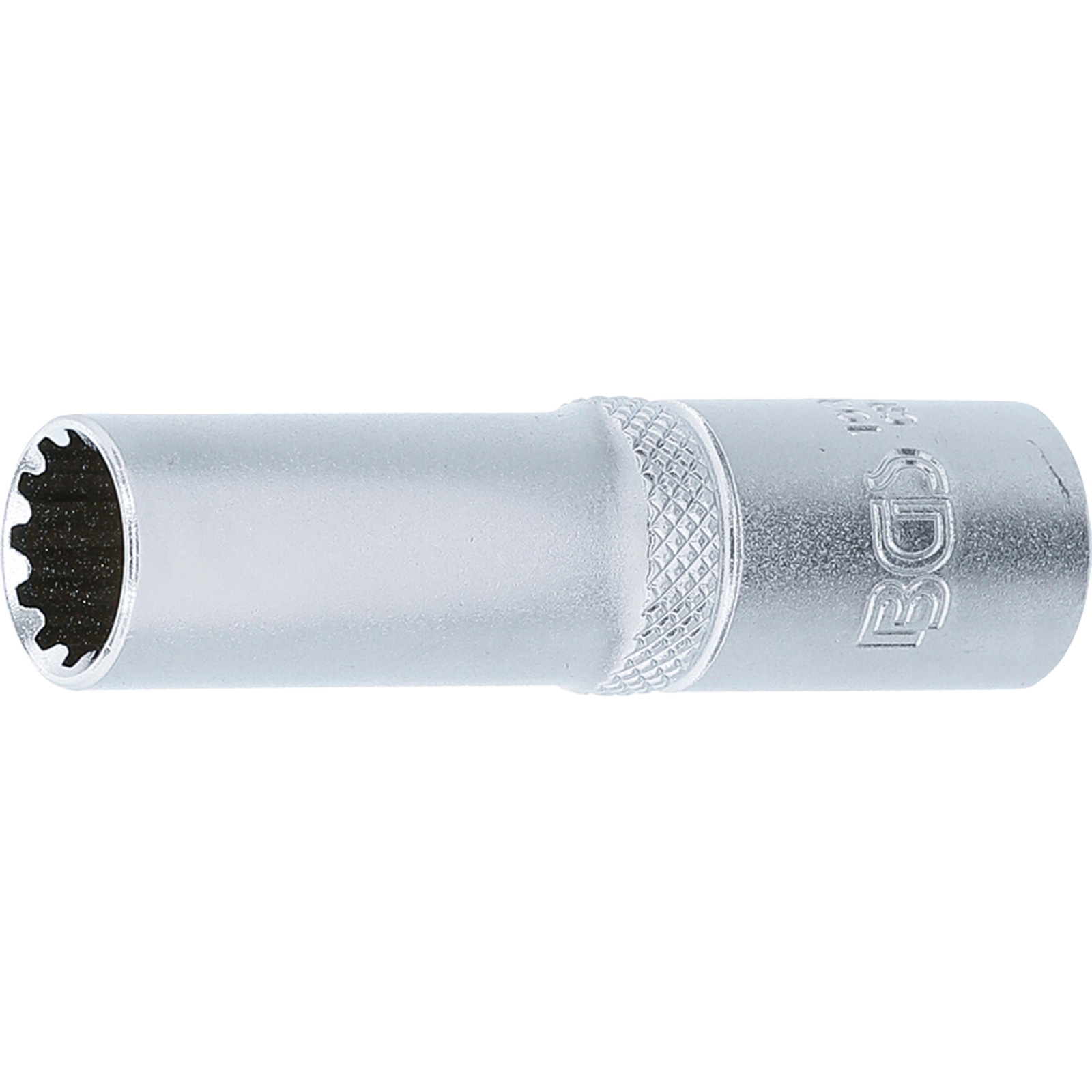 BGS Steckschlüssel-Einsatz Gear Lock tief Antrieb Innenvierkant 10 mm (3/8") SW 11 mm - 10351