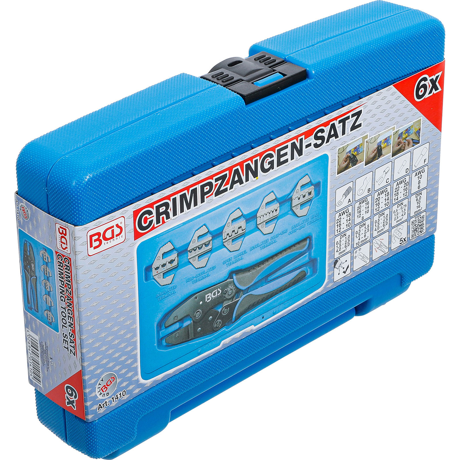 BGS Crimpzangen-Satz mit 5 Paar Backen - 1410