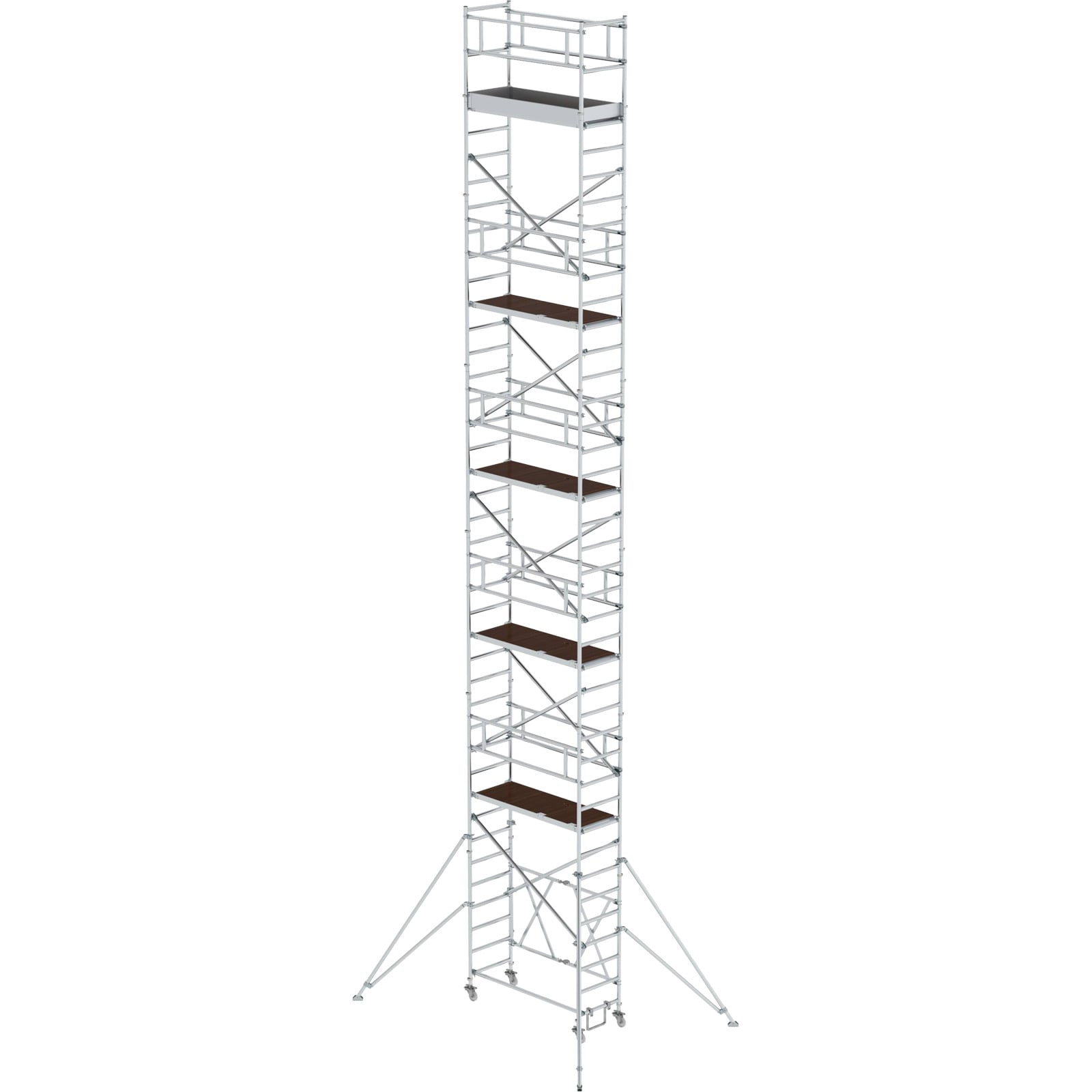 Günzburger Steigtechnik Klappgerüst 0,75 x 1,8 m mit Ausleger Plattformhöhe 10,8 m - 115109