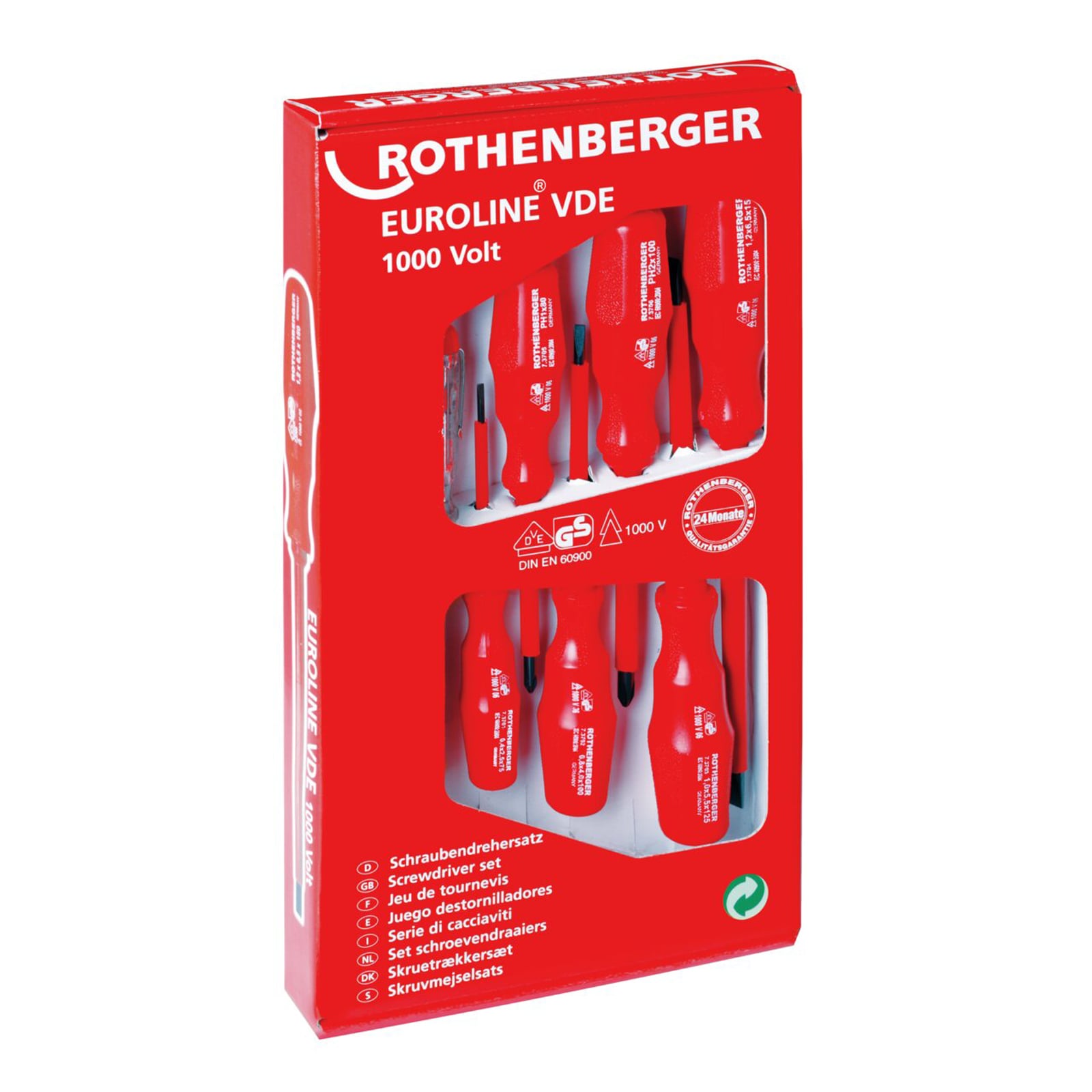 ROTHENBERGER Schraubendreher-Set VDE, 7teilig  - 323126