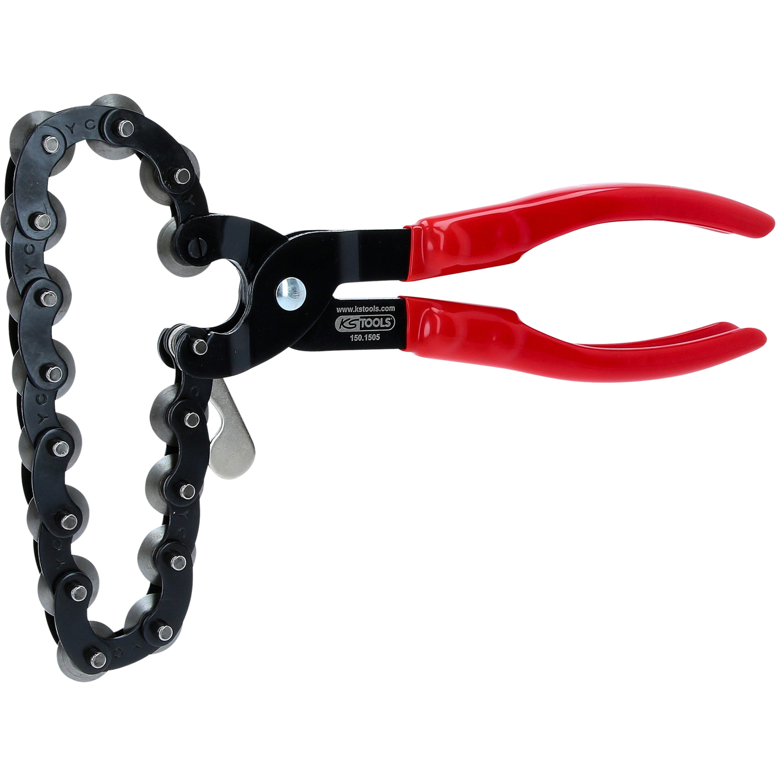 KS TOOLS Auspuff-Kettenrohrabschneider für Edelstahlrohre Ø 19-83 mm - 150.1505
