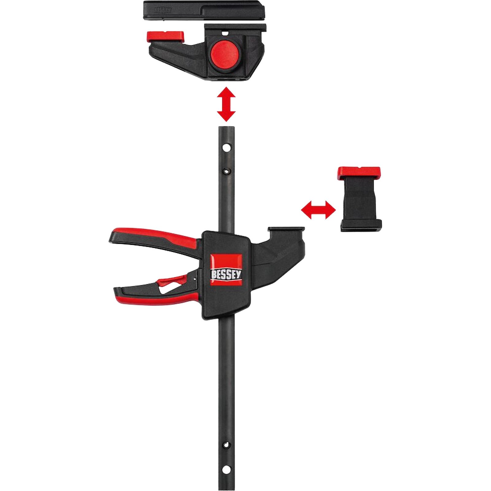 Bessey 2x Einhand-Tischzwinge EZR 150/60 - EZR15SET