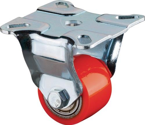 Bockrolle 35mm 100kg PU 90 +/- 3 Shore A Kugell.60x60mm STA BS ROLLEN