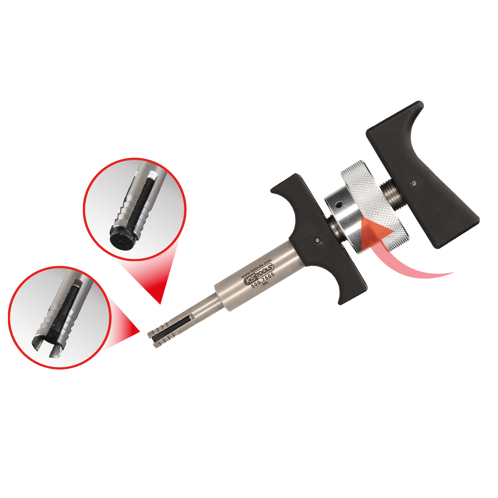 KS TOOLS Zündspulen-Abzieher für Stab-Zündspulen 130 mm - 500.7505