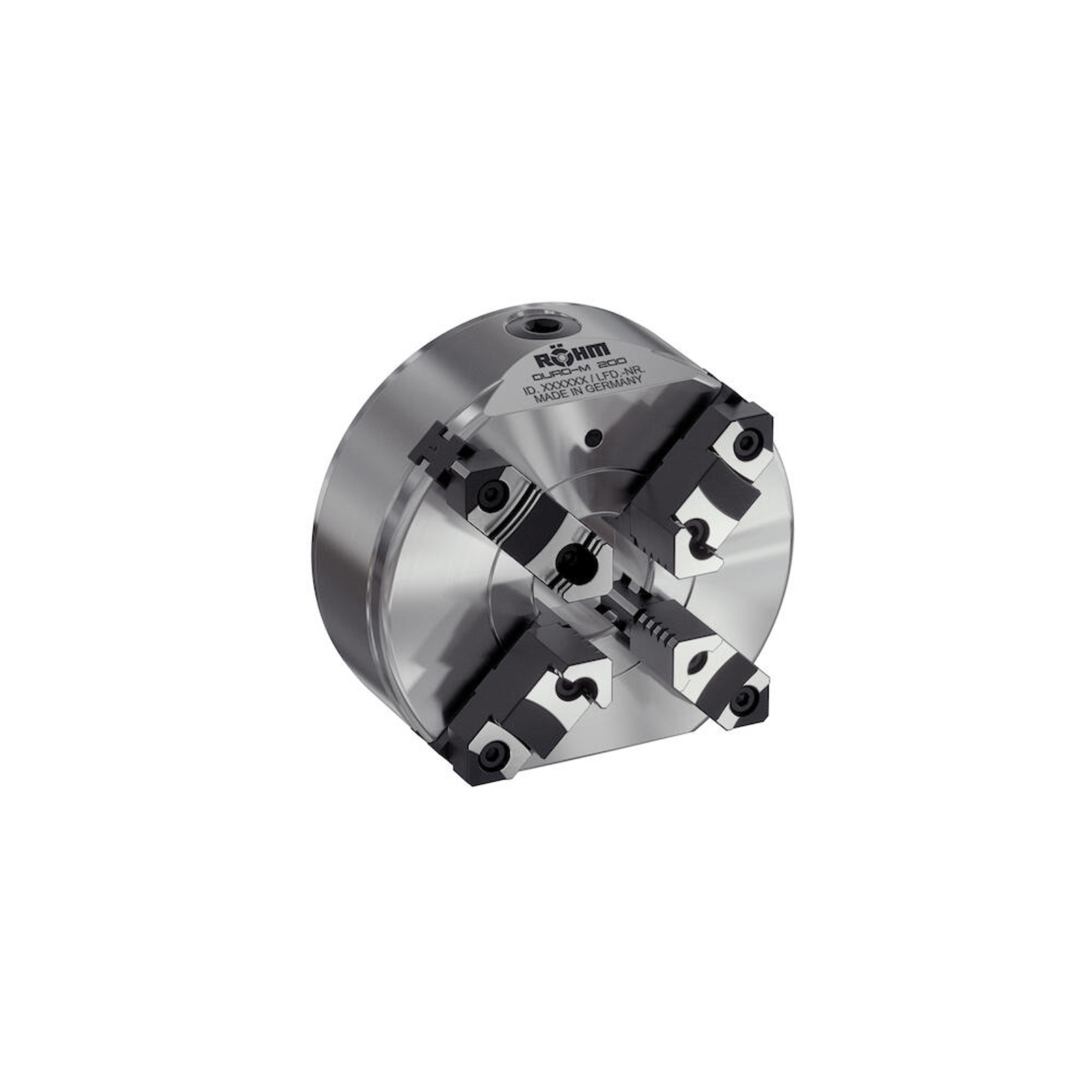 Röhm Planspiralfutter Duro-M 160/4 Zylindrische Aufnahme (DIN 6350 Form A) Grund- und Aufsatzbacken - 185335