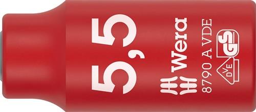 Steckschlüsseleinsatz 8790 A VDE 1/4 Zoll SW 5,5mm L.41mm WERA