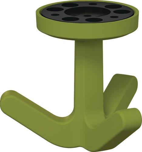 Dreifachhaken Ser.477 matt,elastisch 74 apfelgrün H.69mm D.51mm HEWI