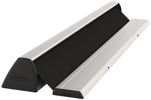 athmer Fingerschutzprofil NR-32 UniSafe L.2000mm BG silberf.Rollo schwarz - 5-901-2000-2109