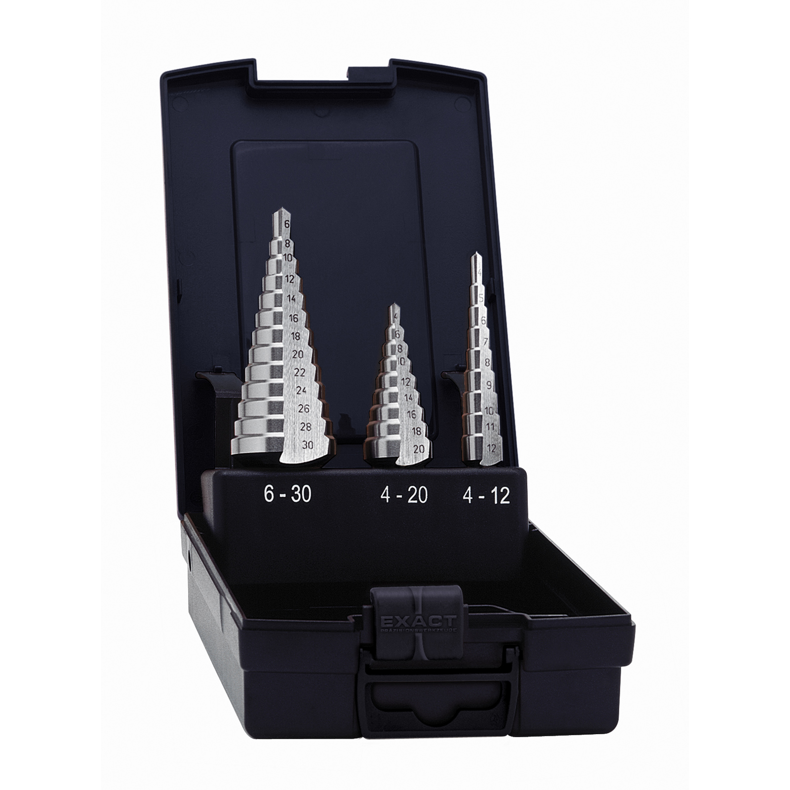 EXACT Stufenbohrer Set 4-12/4-20/6-30 mm HSS - 5332