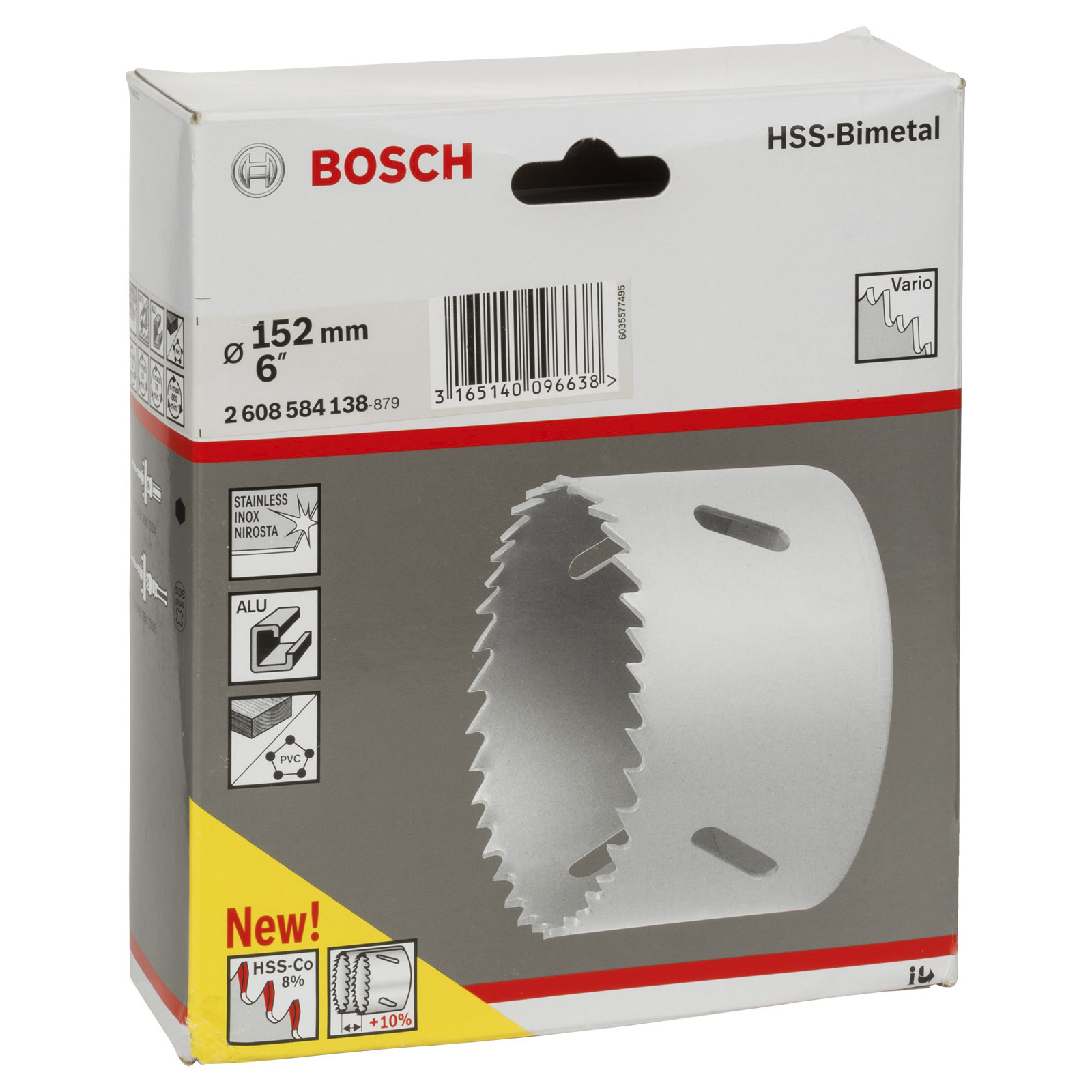 Bosch Lochsäge HSS-Bimetall für Standardadapter 152 mm 6" - 2608584138