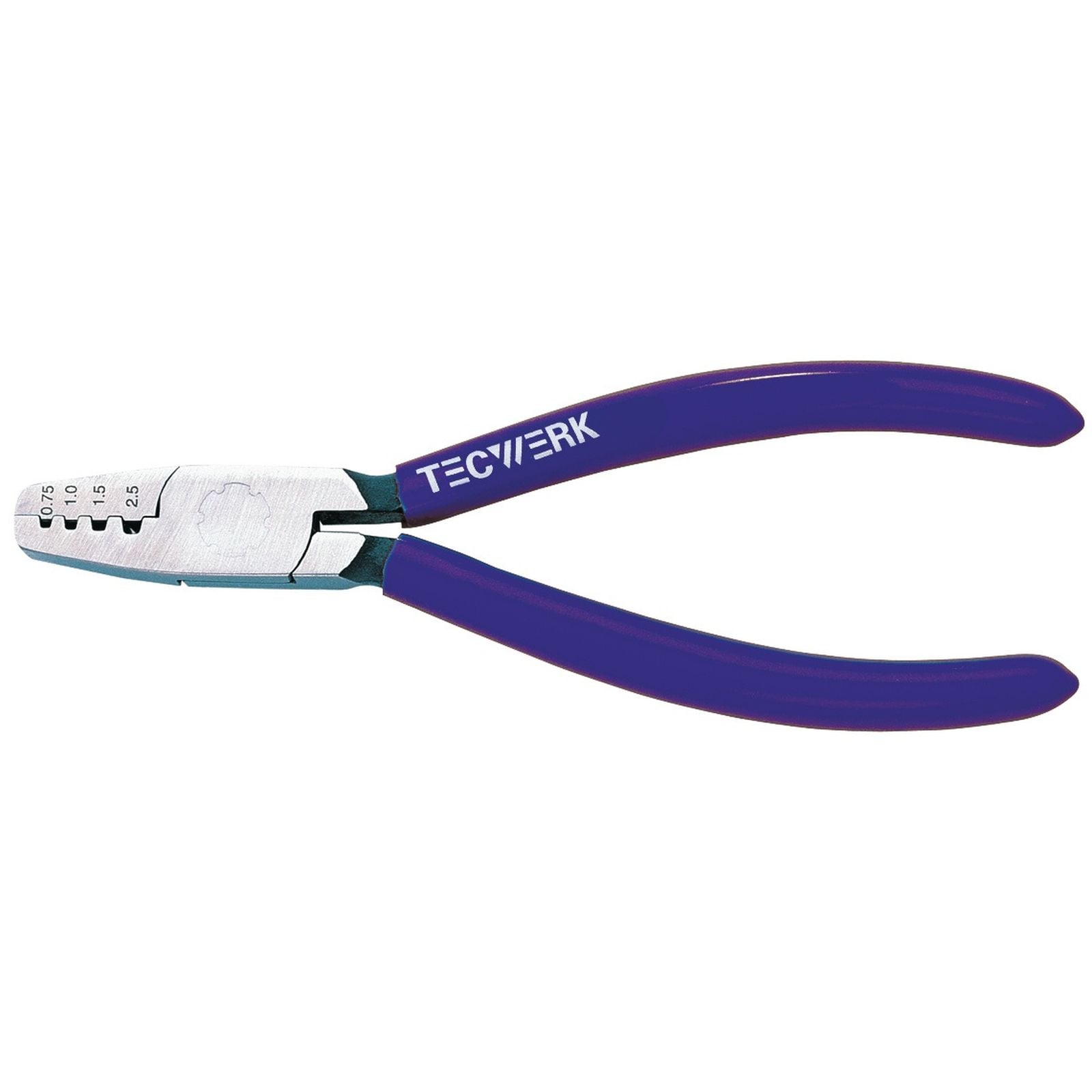 Aderendhülsenzange Gesamt-L.145mm 0,25-2,5 (AWG 23-13)mm² pol.Ku.-Überzug TW