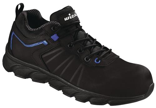 Sicherheitsschuh VEZZO Gr.44W.10,5 schwarz/blau S3 SRC EN20345 Action-Nubuk WICA