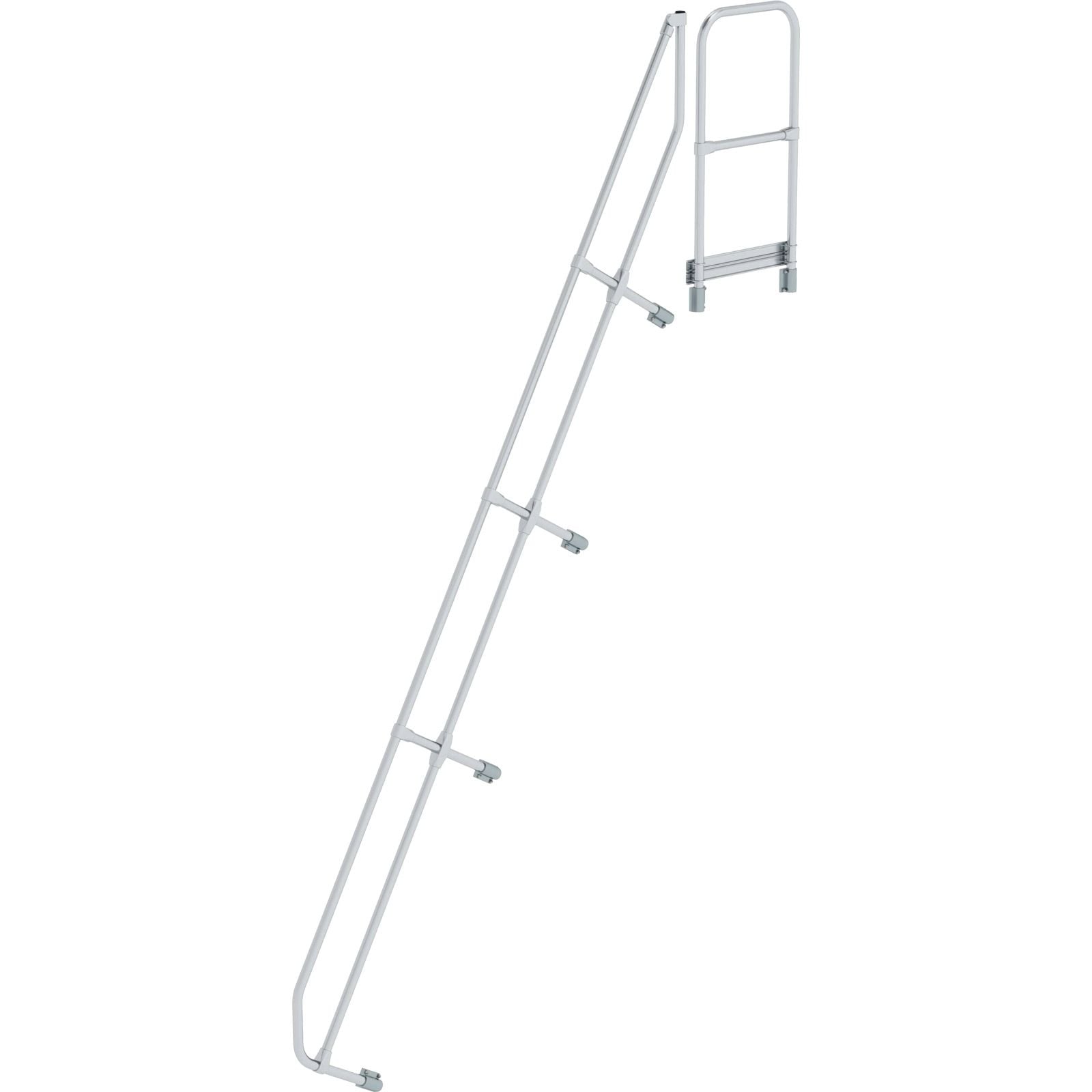 Günzburger Steigtechnik zweiter Handlauf für Treppe mit Plattform 60° mit 14 Stufen - 600594