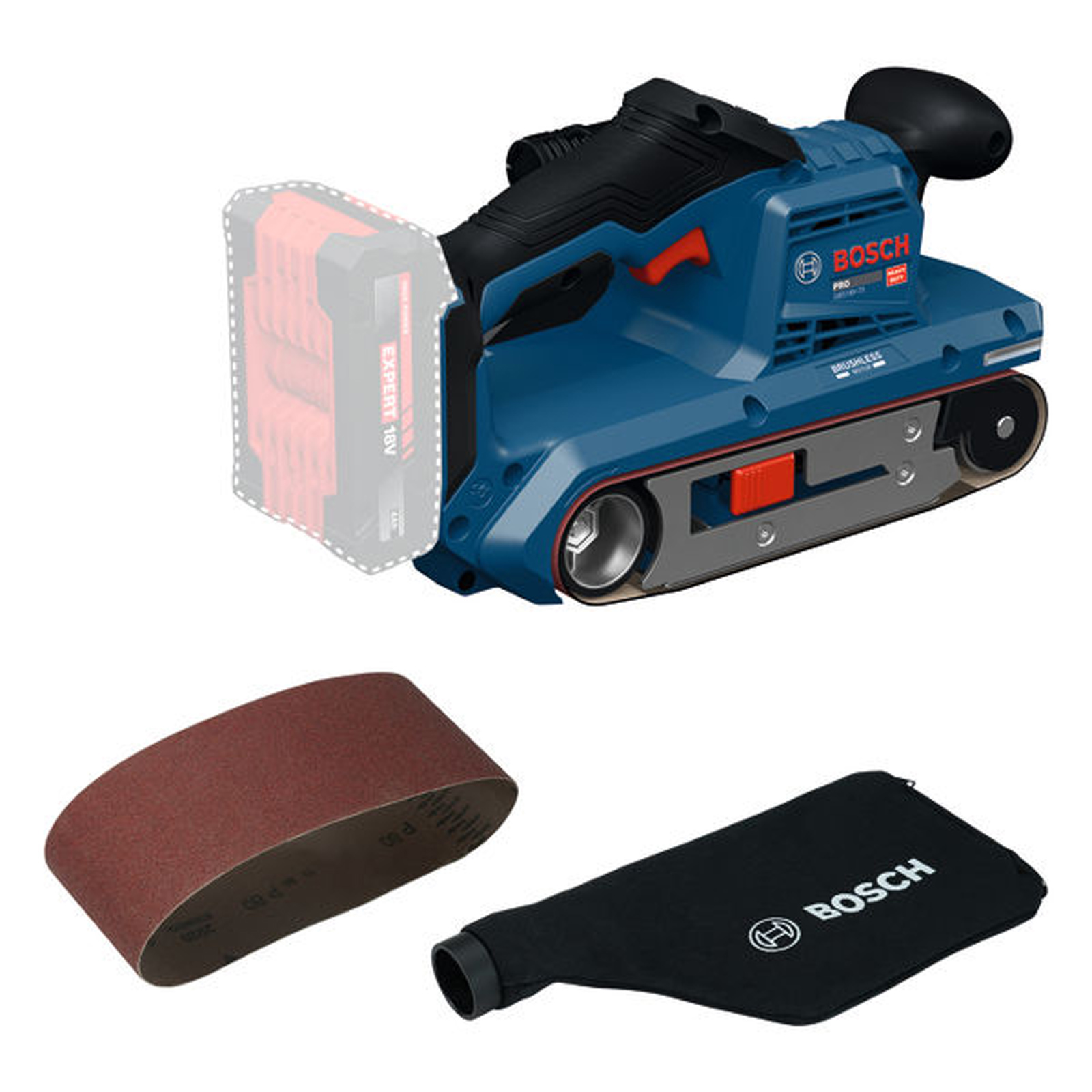 Bosch Bandschleifer GBS18V-75 - 06012C2000