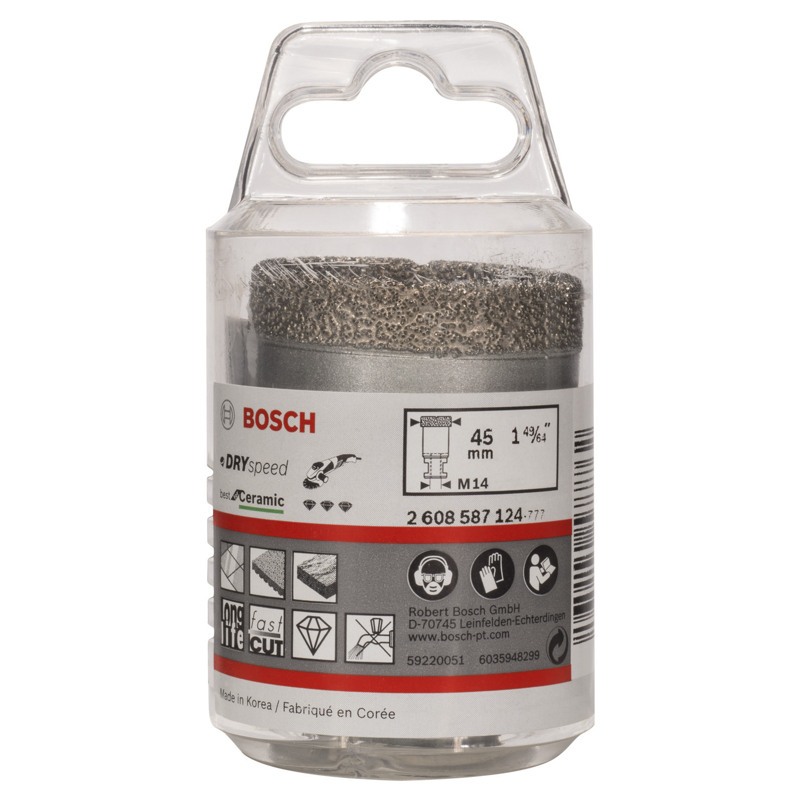 Bosch Diamanttrockenbohrer Dry Speed Best for Ceramic 45 x 35 mm - 2608587124