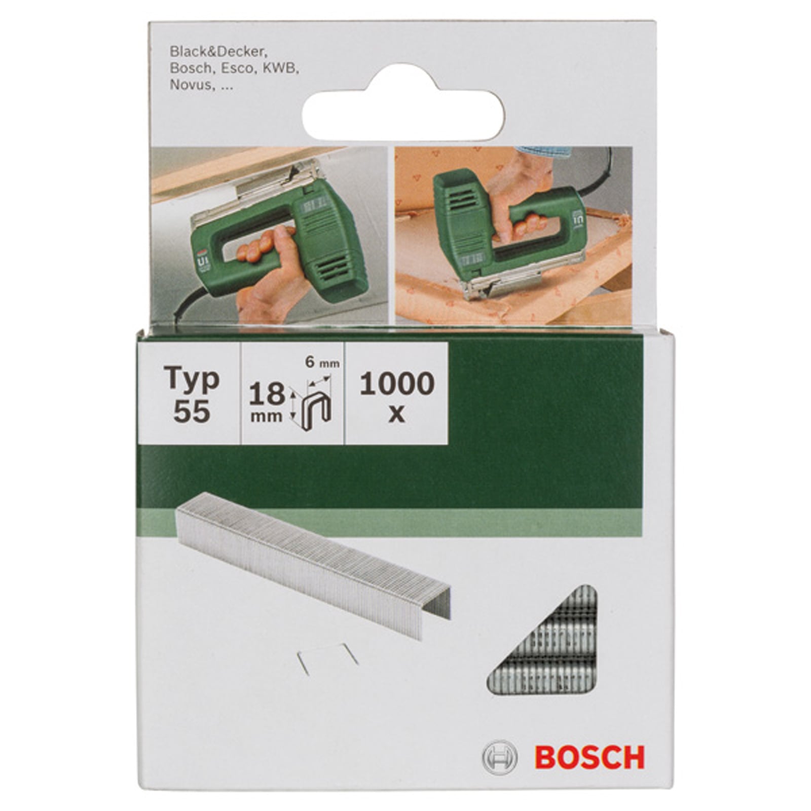 Bosch Klammer Typ 55 L= 18 mm - 2609255844