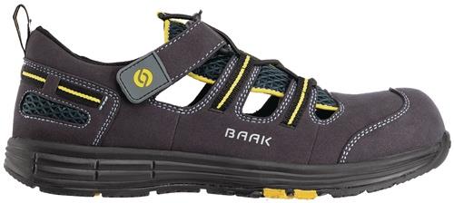 Sicherheitssandale Rene2 Gr.47 blau/gelb Mikrofaser/Mesh S1P SRC ESD EN20345