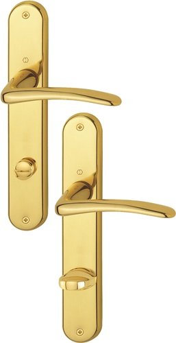 HOPPE Langschildgarnitur Istanbul M171/332P MS F71 SK/OL 78mm DIN re - 844227