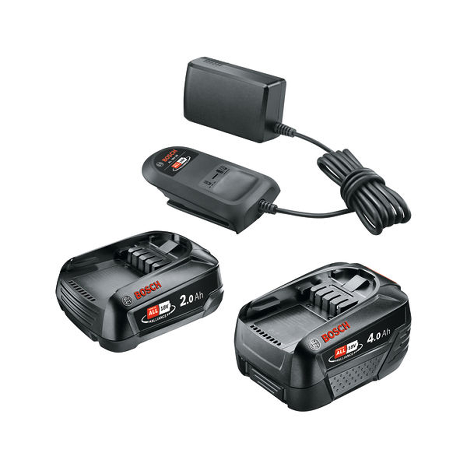 Bosch Starter-Set 18V, 1 x Akku PBA 18V 2.0Ah, 1 x Akku PBA 18V 4.0Ah