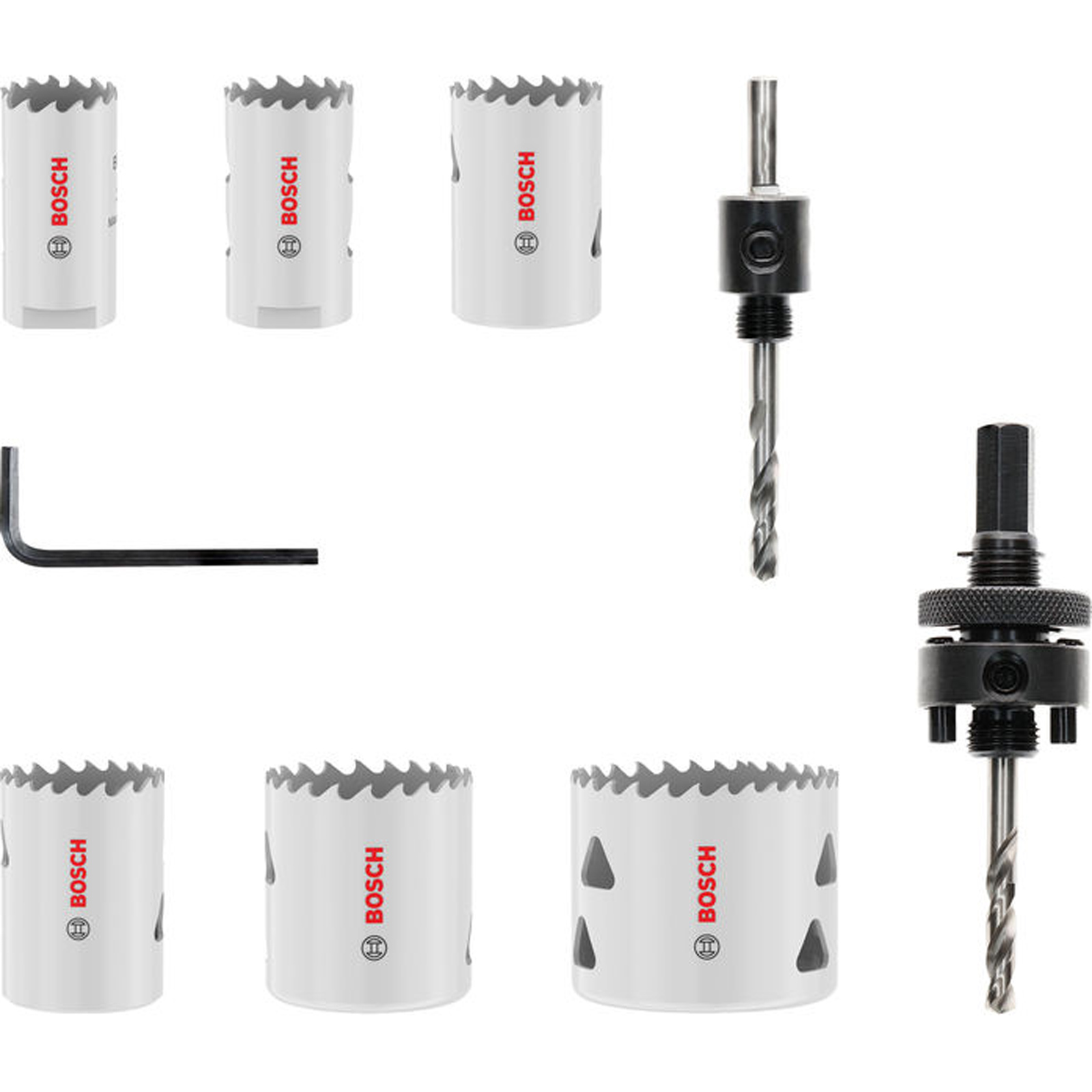 Bosch Multi Material Lochsägen-Set mit Gewinde 24; 27; 32; 35; 40; 52 x 40 mm - 2608594614