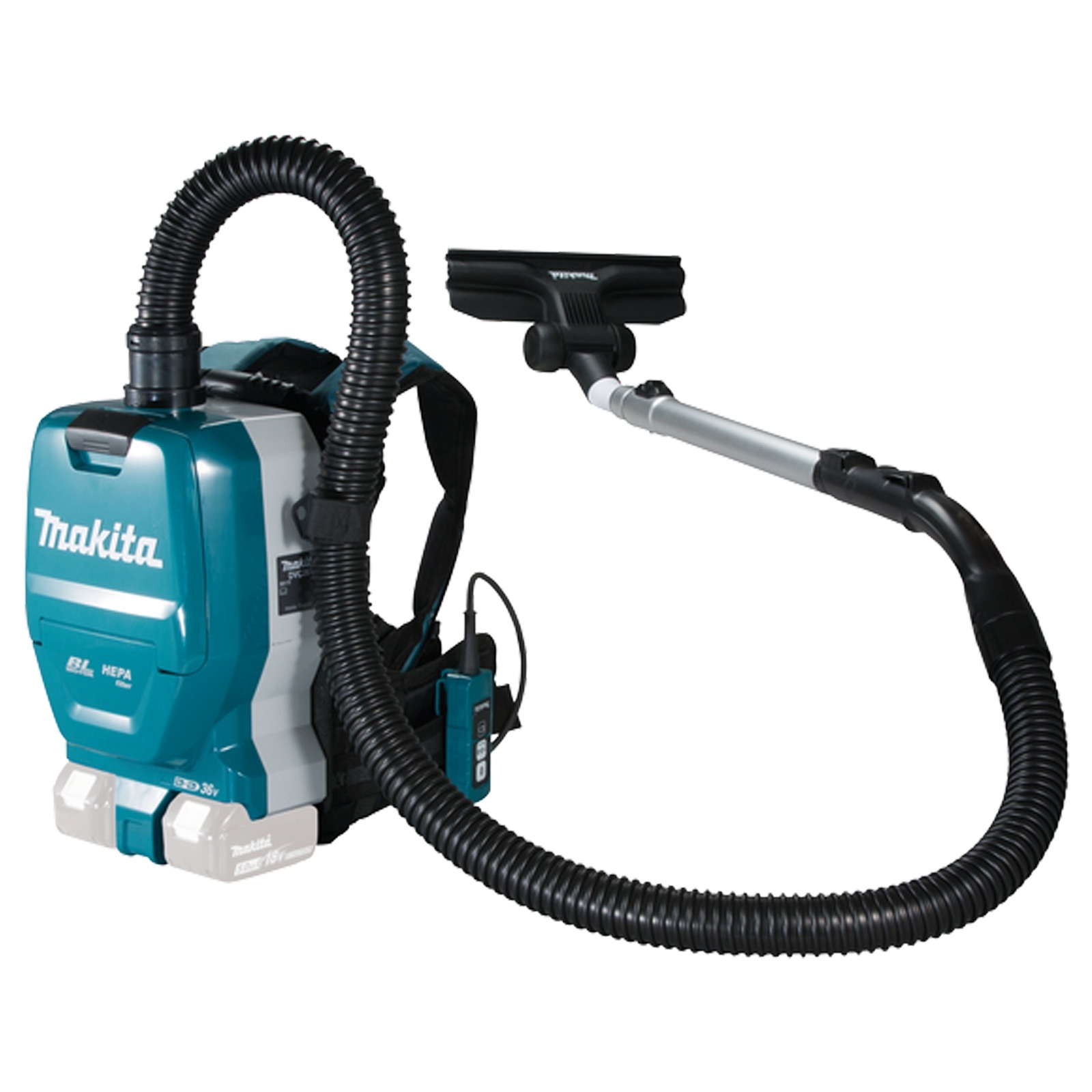 Makita DVC261ZX15 Akku-Rucksackstaubsauger 2x18 V Solo