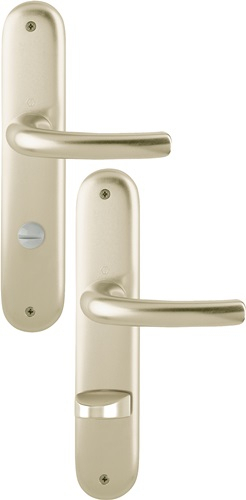 HOPPE Langschildgarnitur Tôkyô 1710/273P Alu.F2 SK/OL 78mm DIN L/R - 2805339